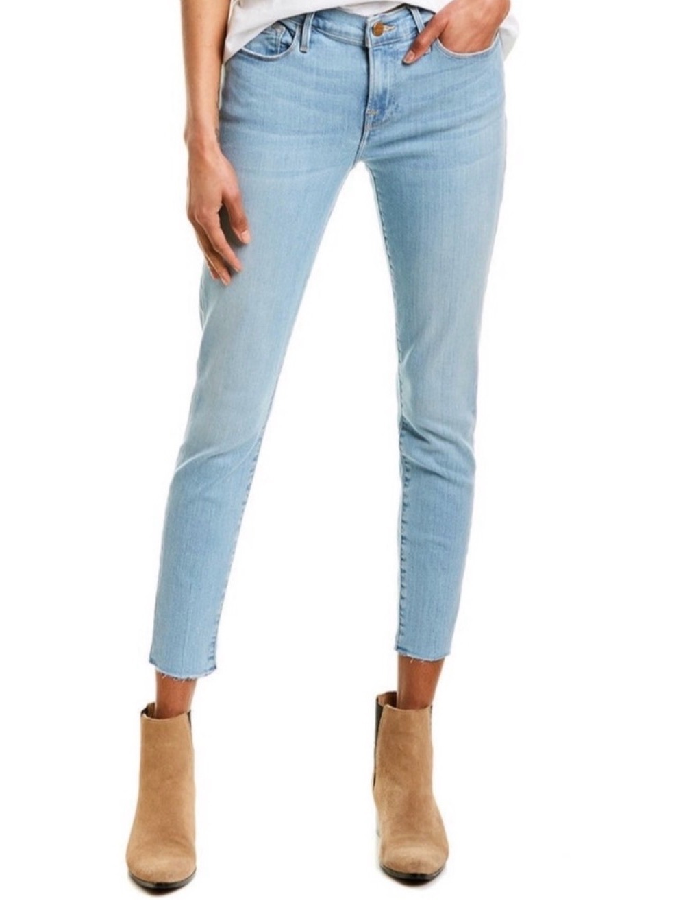 Frame Le Skinny De Jeanne Crop Jerome Wash - Picture 2 of 11